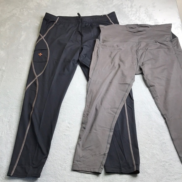 Tommie Copper Velocity Running Rights & back Support Ankle Leggings Size 2X New - Picture 1 of 14